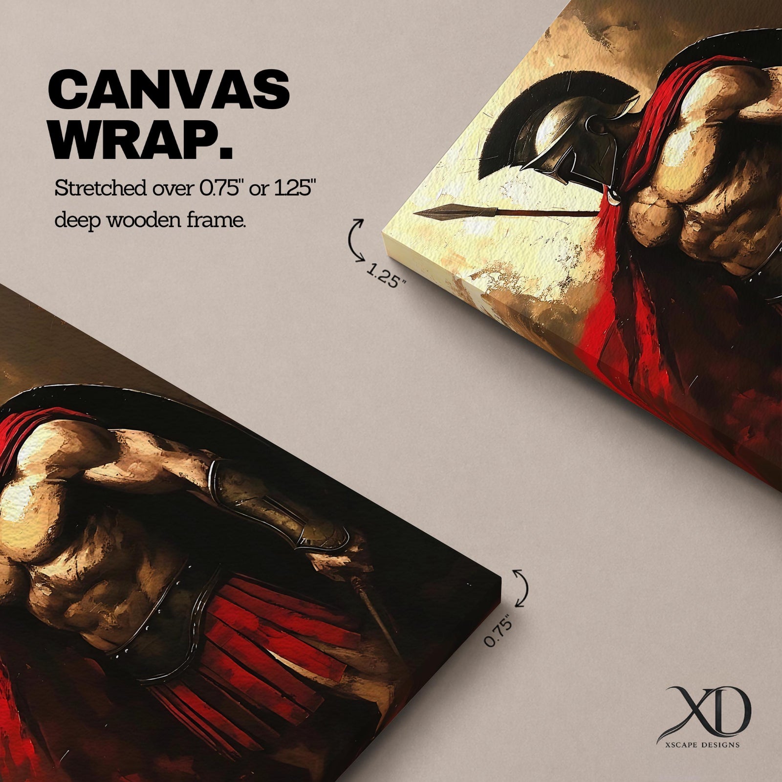 Spartan Warrior Greek Soldier Wall Art Hoplite Hero Historical Gift Living Room Home Decor