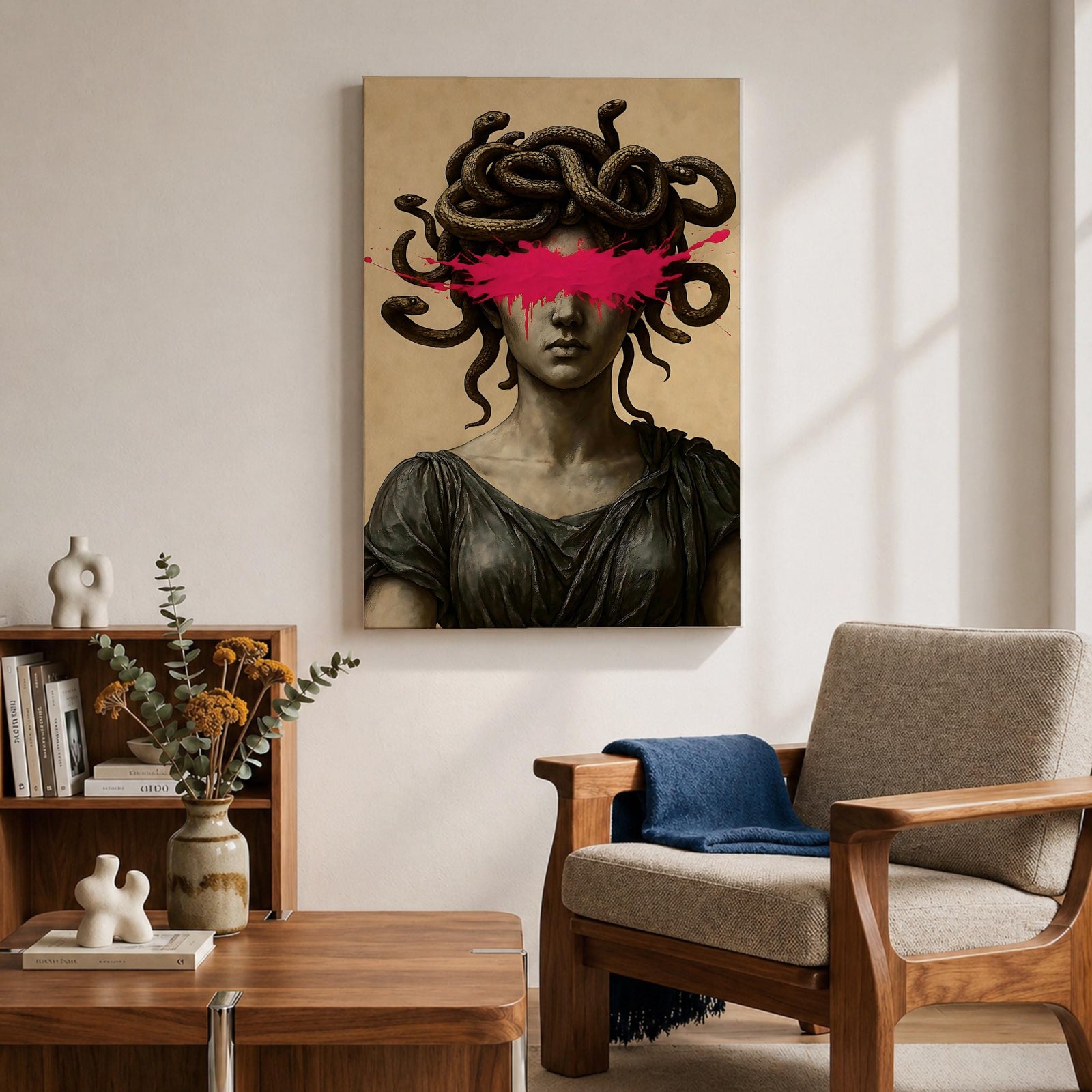 Medusa Ancient Greek Wall Art Gorgon Mythology Symbol Iconic Gift Living Room Home Decor