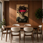 Medusa Ancient Greek Wall Art Gorgon Mythology Symbol Iconic Gift Living Room Home Decor