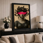 Medusa Ancient Greek Wall Art Gorgon Mythology Symbol Iconic Gift Living Room Home Decor