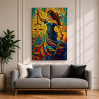Lady Justice Wall Art Legal Symbol Themis Mythology Stained Glass Gift Office Home Decor