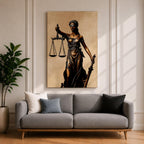 Lady Justice Legal Symbol Wall Art Themis Mythology Icon Gift Office Study Home Decor