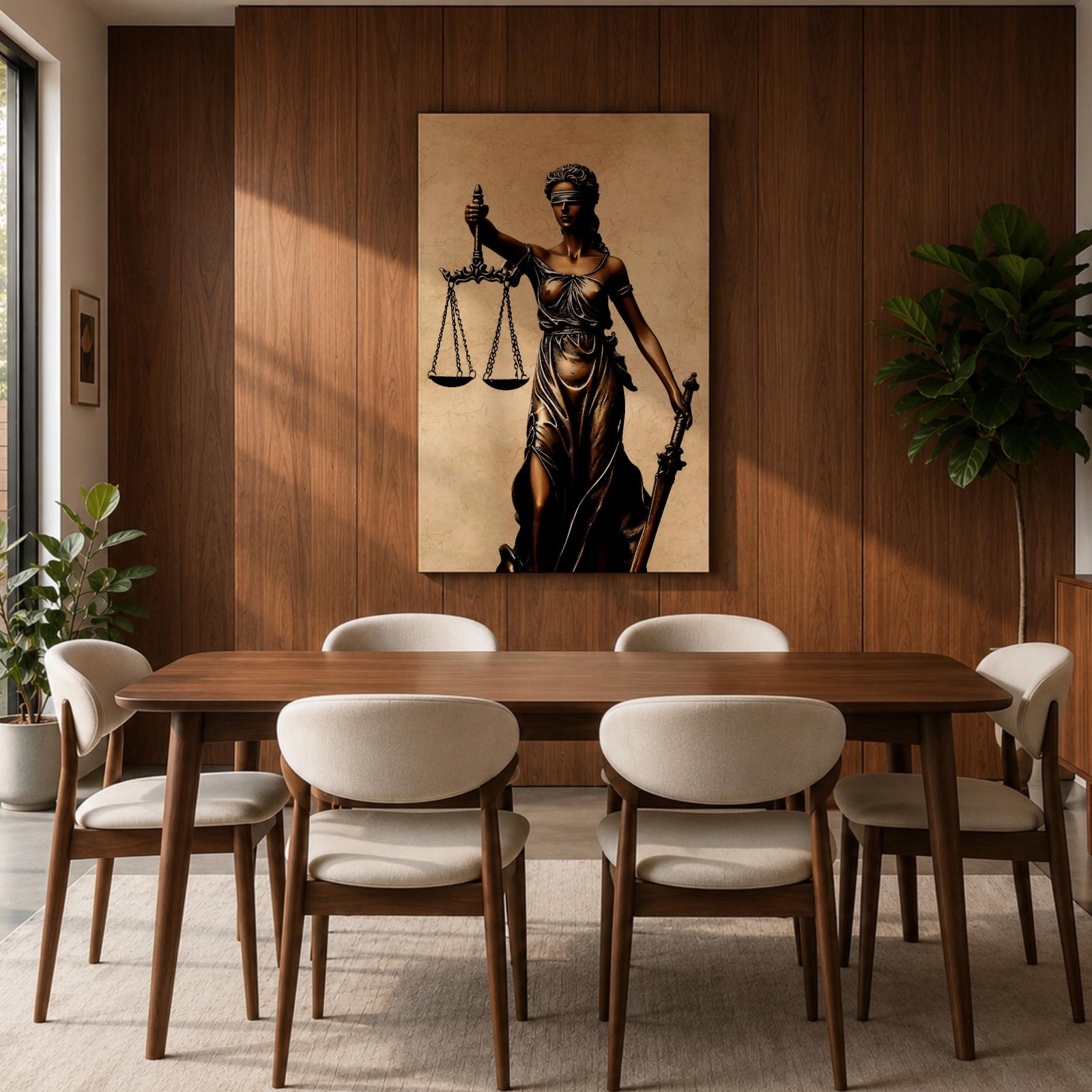 Lady Justice Legal Symbol Wall Art Themis Mythology Icon Gift Office Study Home Decor