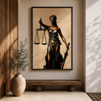 Lady Justice Legal Symbol Wall Art Themis Mythology Icon Gift Office Study Home Decor
