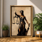 Lady Justice Legal Symbol Wall Art Themis Mythology Icon Gift Office Study Home Decor