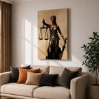 Lady Justice Legal Symbol Wall Art Themis Mythology Icon Gift Office Study Home Decor