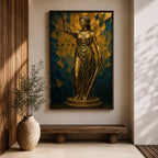 Lady Justice Legal Symbol Wall Art Themis Mythology Stained Glass Gift Office Home Decor