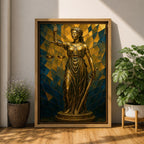 Lady Justice Legal Symbol Wall Art Themis Mythology Stained Glass Gift Office Home Decor