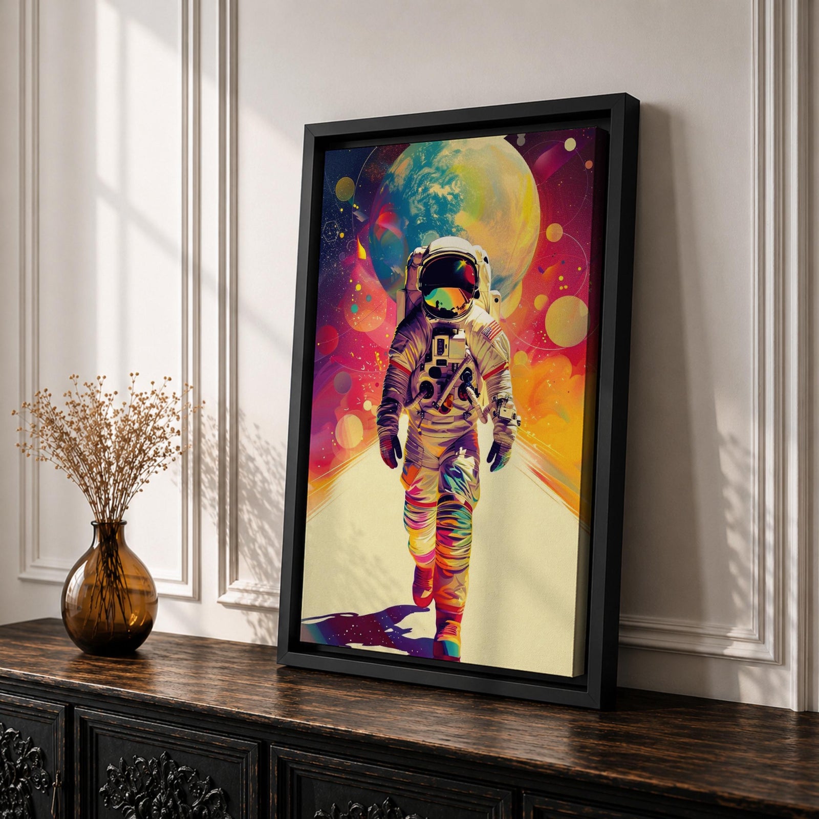 Astronaut Space Wall Art Cosmic Path Explorer Journey Abstract Gift Living Room Home Decor