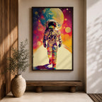 Astronaut Space Wall Art Cosmic Path Explorer Journey Abstract Gift Living Room Home Decor