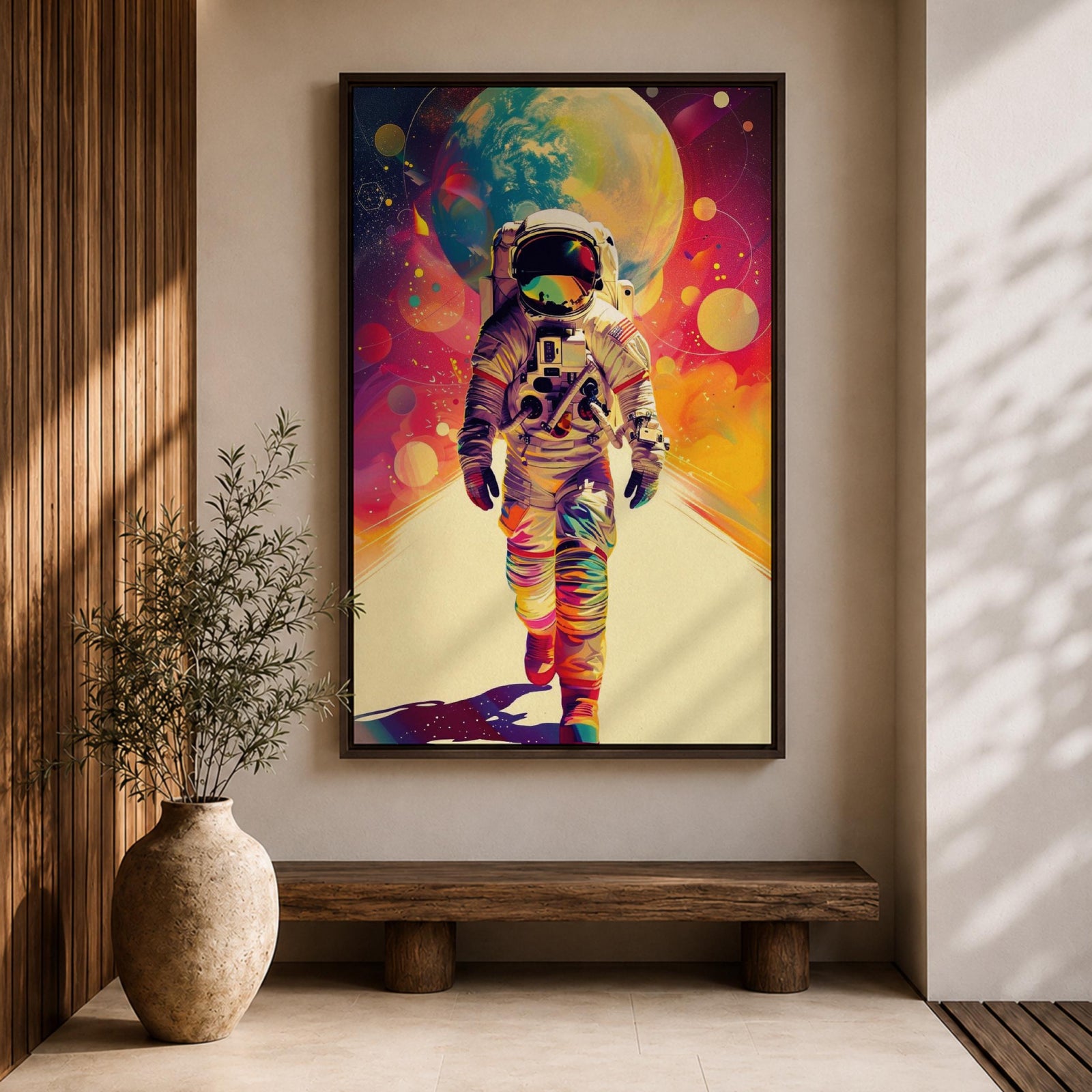 Astronaut Space Wall Art Cosmic Path Explorer Journey Abstract Gift Living Room Home Decor