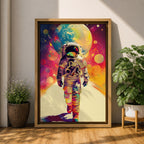 Astronaut Space Wall Art Cosmic Path Explorer Journey Abstract Gift Living Room Home Decor