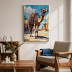 Camel Moroccan Wall Art Arabian Cultural Travel Street Market Gift Living Room Home Decor