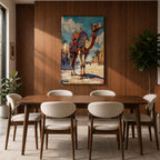 Camel Moroccan Wall Art Arabian Cultural Travel Street Market Gift Living Room Home Decor