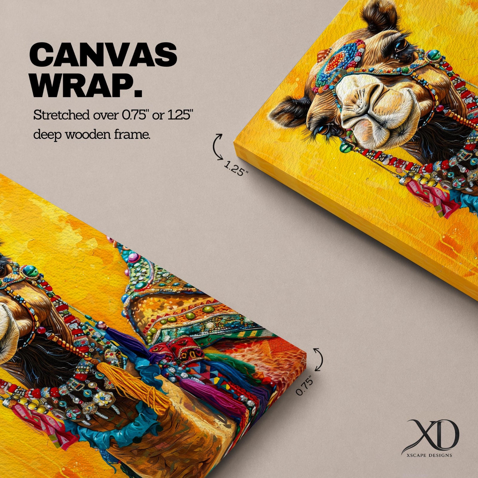 Camel Portrait Bedouin Wall Art Arabian Dromedary Cultural Heritage Gift Living Room Home Decor