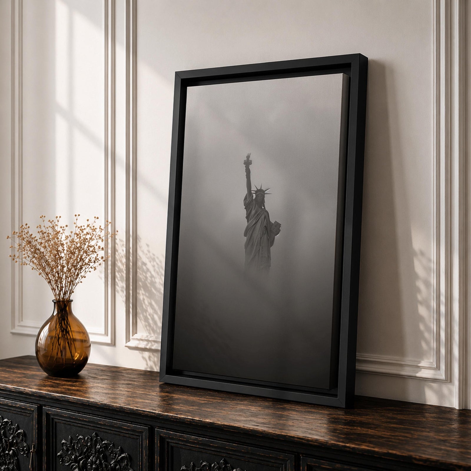 Statue Liberty American Landmark Wall Art Lady Liberty Patriotic Symbol Gift Office Home Decor