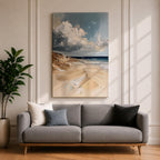 Beach Sand Dunes Coastal Wall Art Ocean Seascape Seaside Gift Living Room Home Decor