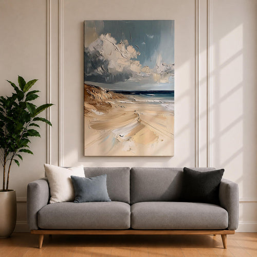 Beach Sand Dunes Coastal Wall Art Ocean Seascape Seaside Gift Living Room Home Decor