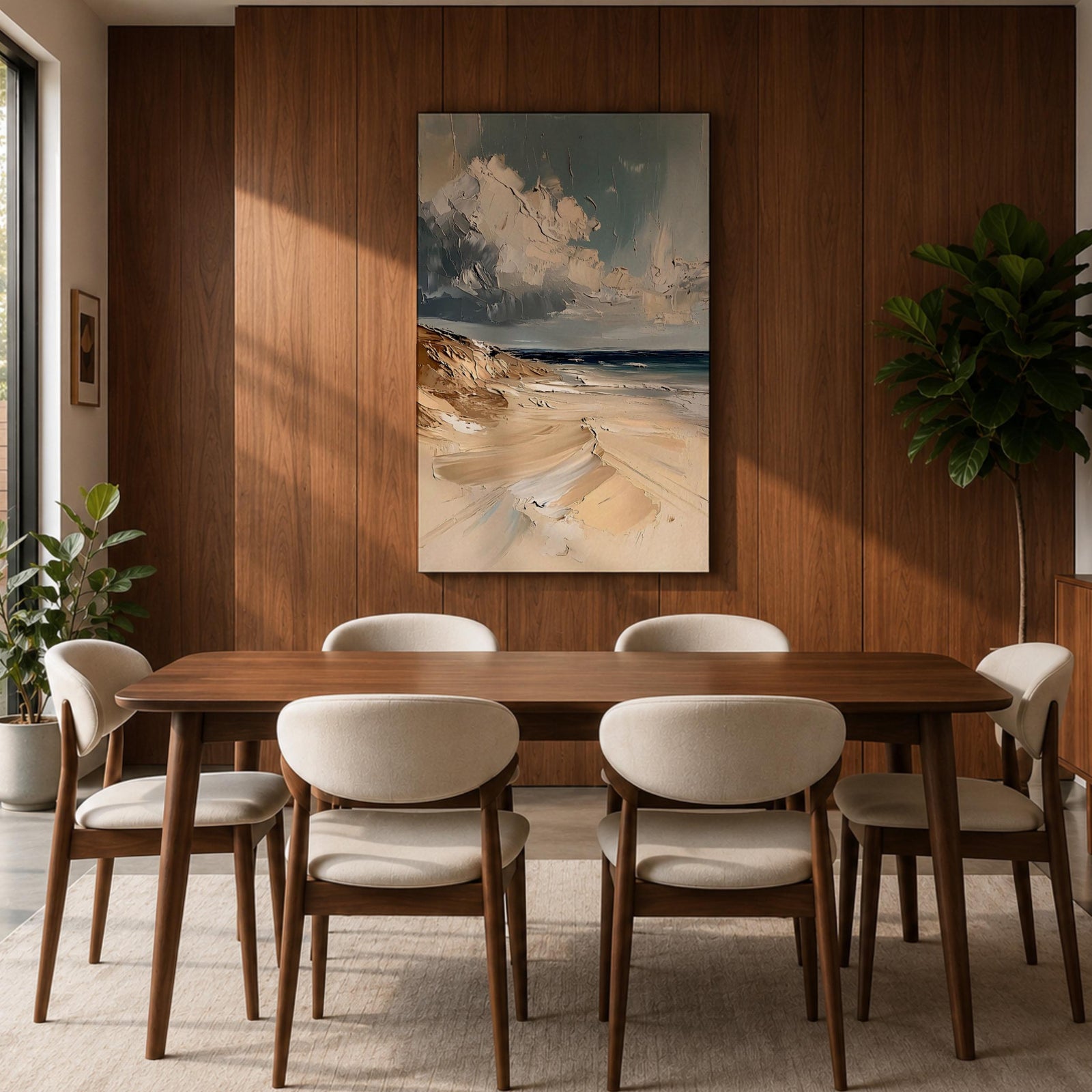 Beach Sand Dunes Coastal Wall Art Ocean Seascape Seaside Gift Living Room Home Decor