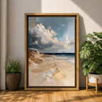 Beach Sand Dunes Coastal Wall Art Ocean Seascape Seaside Gift Living Room Home Decor