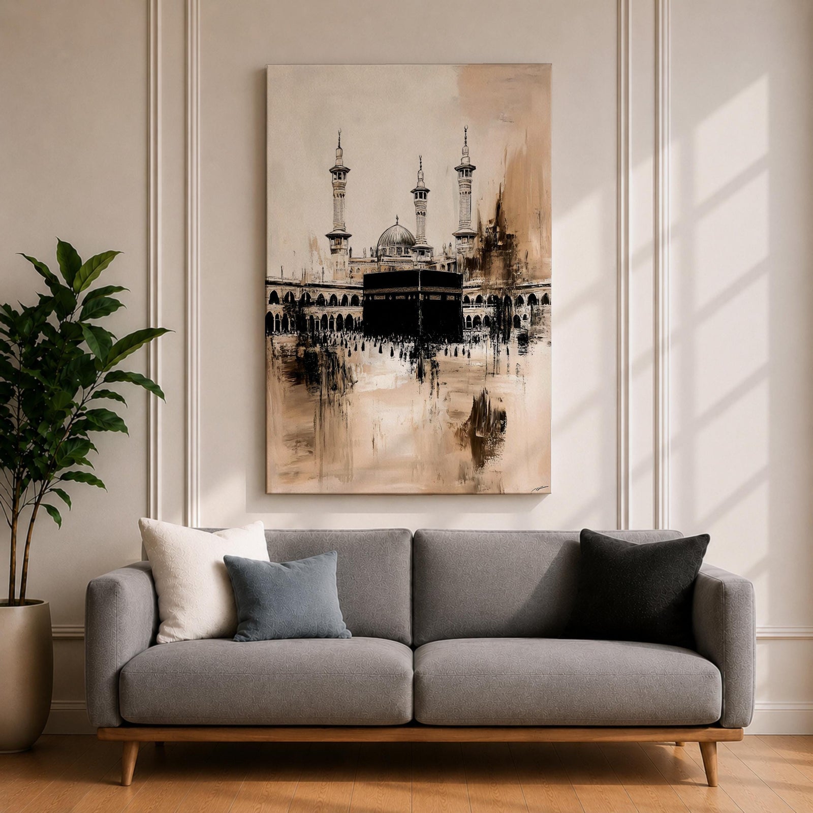 Kaaba Mecca Islamic Wall Art Masjid al Haram Religious Gift Prayer Room Home Decor