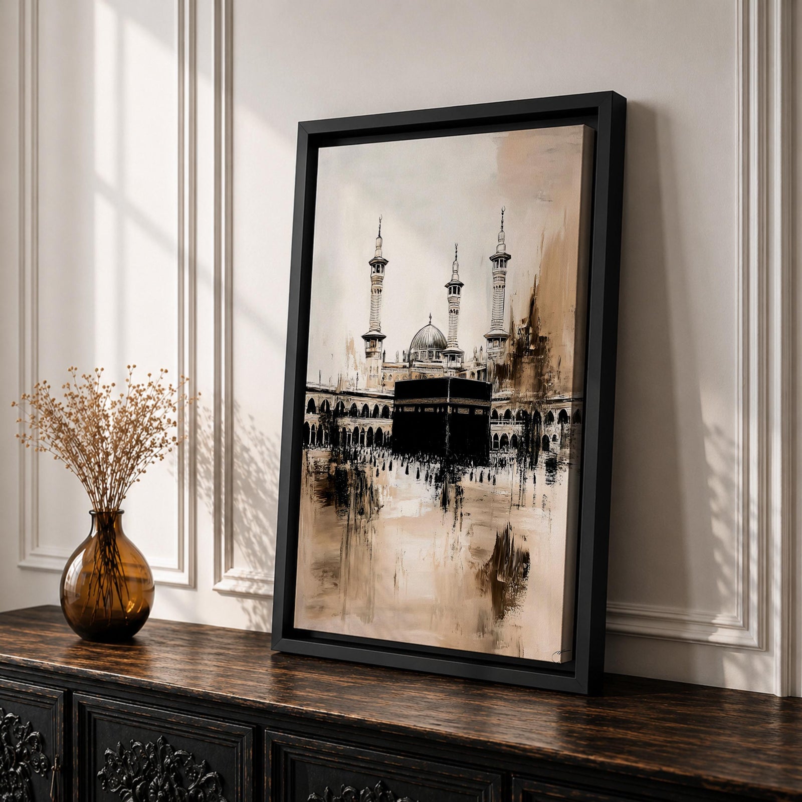 Kaaba Mecca Islamic Wall Art Masjid al Haram Religious Gift Prayer Room Home Decor