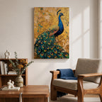 Peacock Bird Wall Art Luxury Wildlife Animal Symbol Gift Living Room Home Decor Nature