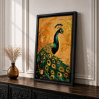 Peacock Bird Wall Art Animal Feathers Wildlife Nature Symbol Gift Living Room Home Decor