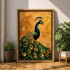 Peacock Bird Wall Art Animal Feathers Wildlife Nature Symbol Gift Living Room Home Decor