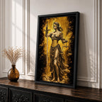 Lady Justice Goddess Wall Art Themis Greek Mythology Symbol Gift Law Office Home Decor