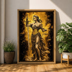 Lady Justice Goddess Wall Art Themis Greek Mythology Symbol Gift Law Office Home Decor