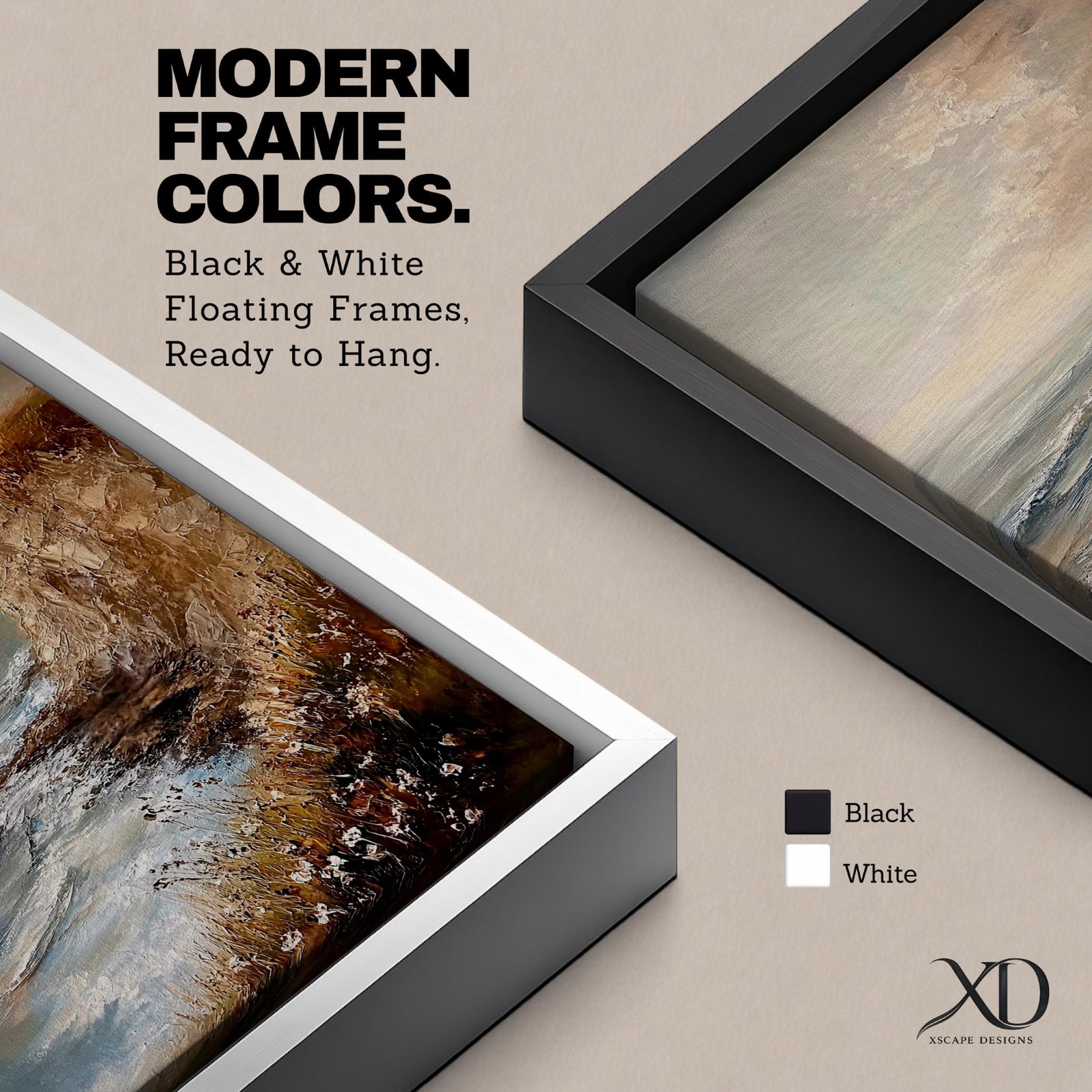 A vintage style framed canvas painting depicting a cliffside ocean seascape with waves crashing against rocky shores and wildflowers in the foreground. The textured brushwork captures the coastal landscape atmosphere with muted tones and a soft sky blending into the horizon.
