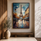 Eiffel Tower French Wall Art Paris City Abstract Travel Gift Living Room Home Decor
