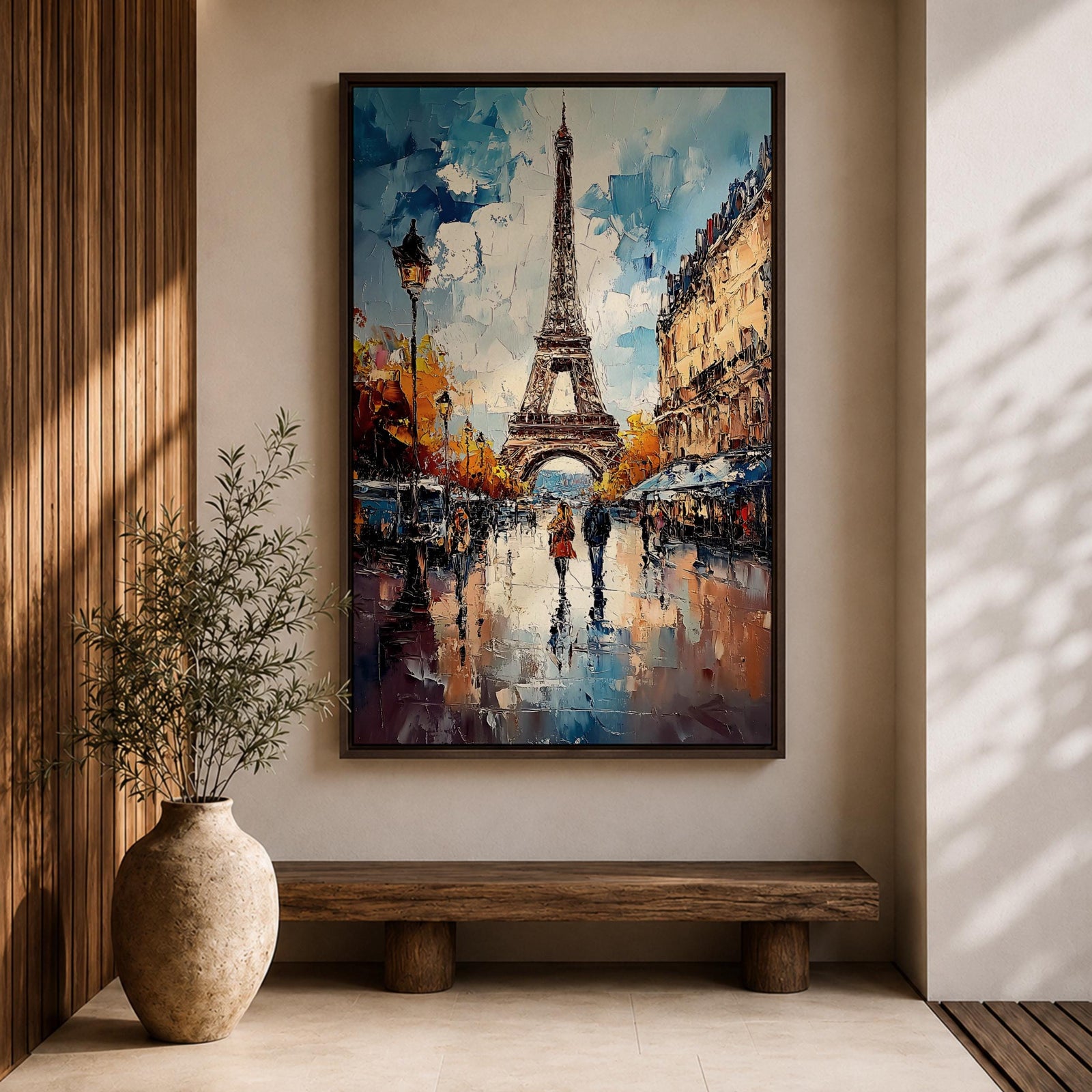 Eiffel Tower French Wall Art Paris City Abstract Travel Gift Living Room Home Decor