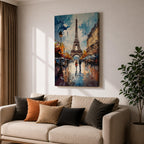 Eiffel Tower French Wall Art Paris City Abstract Travel Gift Living Room Home Decor