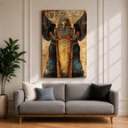 Tutankhamun Pharaoh Egyptian Wall Art King Tut Mythology Symbol Gift Living Room Home Decor