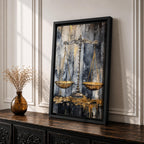 Scales of Justice Legal Wall Art Balance Abstract Modern Gift Law Office Home Decor