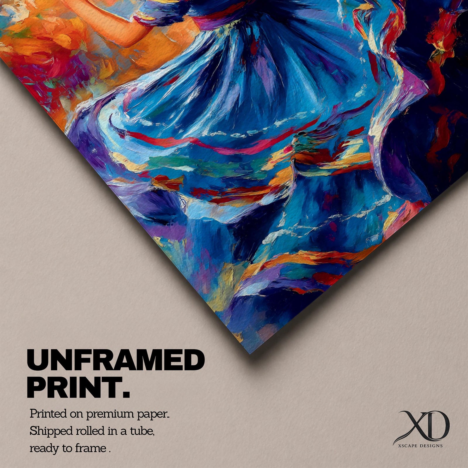 Flamenco Dancer Mexican Wall Art Folklorico Dance Traditional Abstract Gift Living Room Home Decor