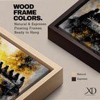 A dramatic panoramic interpretation of the Last Supper showing Jesus seated at the center with his apostles along a long table, rendered in a monochrome palette with striking gold accents and a radiant glowing aura behind Christ, creating a powerful and modern spiritual composition.