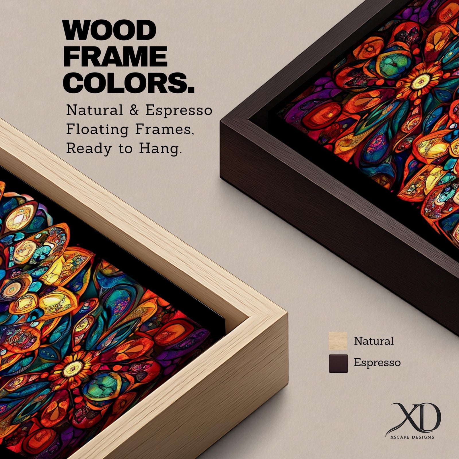 Panoramic artwork featuring a vibrant Islamic mandala composed of intricate arabesque and geometric patterns radiating from a central rosette, with layered symmetrical motifs in rich shades of red, orange, teal, blue, and gold set against a dark background, inspired by traditional Moroccan and Islamic ornamental design.