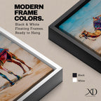 Bring vibrant desert charm into your home with this Camel Wall Art, featuring a beautifully adorned camel draped in colorful bohemian textiles against a serene desert landscape. This eye-catching canvas print blends rich jewel tones with contemporary painterly style, making it a striking focal point for living rooms, bedrooms, or boho-inspired spaces.