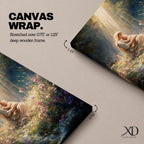 Bring timeless faith and serenity into your home with this Madonna and Child Wall Art, featuring heavenly sunbeams illuminating a peaceful wildflower meadow. This elegant Christian canvas print celebrates maternal love with soft painterly details, making it a beautiful focal point for any prayer room, nursery, or living space.