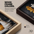 Make a bold statement with this King and Queen Chess Wall Art, featuring striking gold and white chess pieces in a modern abstract painting. The dramatic dark background and rich textured brushstrokes create a sophisticated focal point for offices, game rooms, studies, and contemporary living spaces.