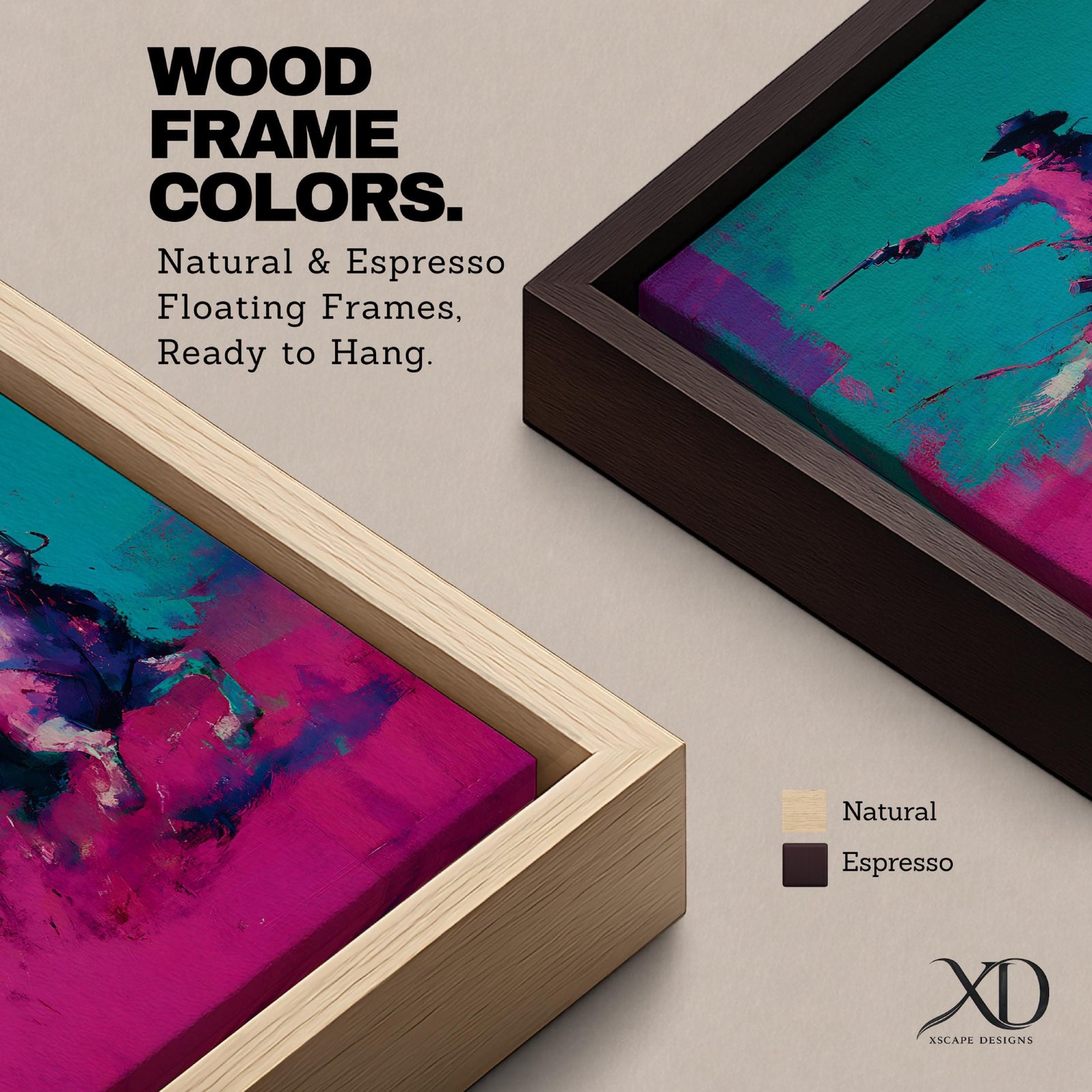 Make a bold statement with this Cowboy Wall Art, featuring a lone rider on horseback rendered in vivid teal and magenta expressionist brushstrokes. Dynamic movement, modern Western style, and striking contemporary colors create an unforgettable centerpiece for ranch homes, offices, and masculine interiors.