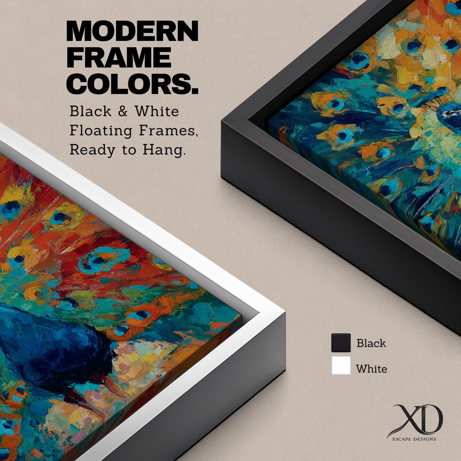Bring bold color into your home with this Peacock Wall Art, featuring a vibrant expressionist canvas print with richly textured brushstrokes and radiant jewel tones. The dramatic fan of peacock feathers creates a striking focal point, making it perfect for modern living room, bedroom, or office decor.